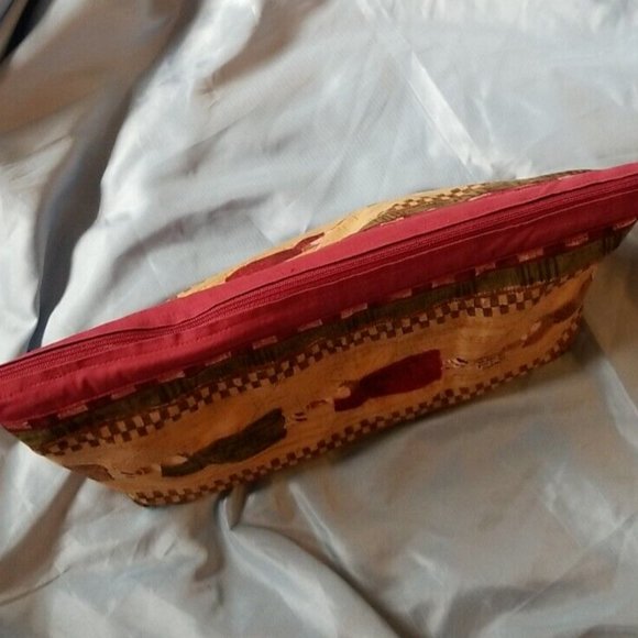 Pouch Bag Boho Retro Colorful Talon Zipper Wallet Makeup Travel Accessory Cute - Picture 2 of 16